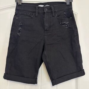 OLD NAVY black denim shorts.